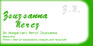 zsuzsanna mercz business card